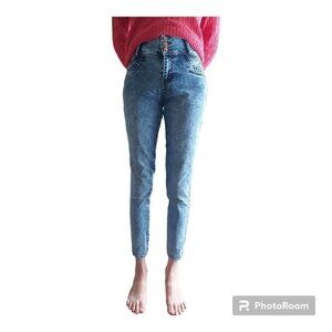 Mitzi Michel Stone Wash High Waist Skinny Jegging - Size 9